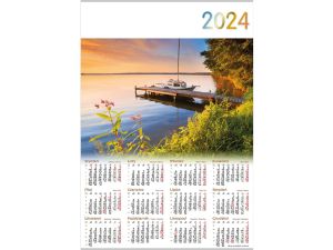 Kalendarz ścienny Lucrum ŁÓDKA plakatowy 607mm x 880mm (PL05)