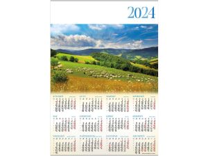 Kalendarz ścienny Lucrum POLANA plakatowy 607mm x 880mm (PL04)