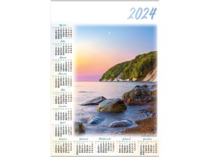 Kalendarz ścienny Lucrum Wybrzeże plakatowy 607mm x 880mm (PL02)