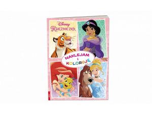 Książka dla dzieci Ameet Disney Księżniczka. Naklejam i Koloruję (Nak 9106)