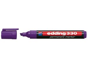 Marker permanentny Edding, fiolet 1-5mm ścięta końcówka