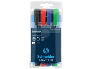 Marker permanentny Schneider Maxx 130, mix 1-3mm okrągła końcówka (SR113094)