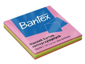 Notes samoprzylepny Bantex mix 100k 75mm x 75mm (400086389)