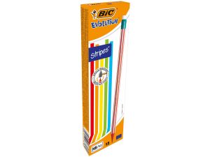 Ołówek Bic Evolutiom Stripes HB (8960342)