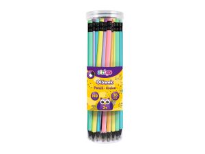 Ołówek Strigo HB pastelowy z gumką 5902315575684 (SSC283)