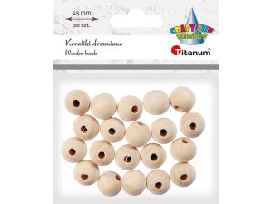 Ozdoba drewniana Titanum Craft-Fun Series koraliki (22TH401-8)