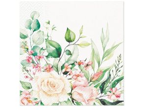 Serwetki Paw Lunch Floral Moments - mix nadruk [mm:] 330x330 (SDL136700)