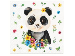 Serwetki Paw Lunch Floral Panda - mix nadruk 330mm x 330mm (SDL136900)