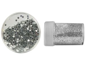 Zestaw brokat + konfetti Titanum Craft-Fun Series srebrny