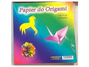 Zeszyt papierów kolorowych Cormoran 14x14 origami 100k 140mm x 140mm